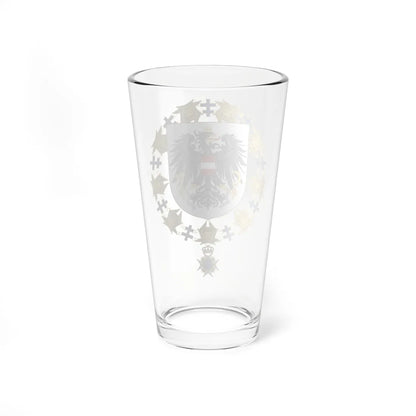 Coat of Arms of Thomas Klestil Order of the Seraphim (Austria) (Coat of Arms) Pint Glass 16oz - Go Mug Yourself