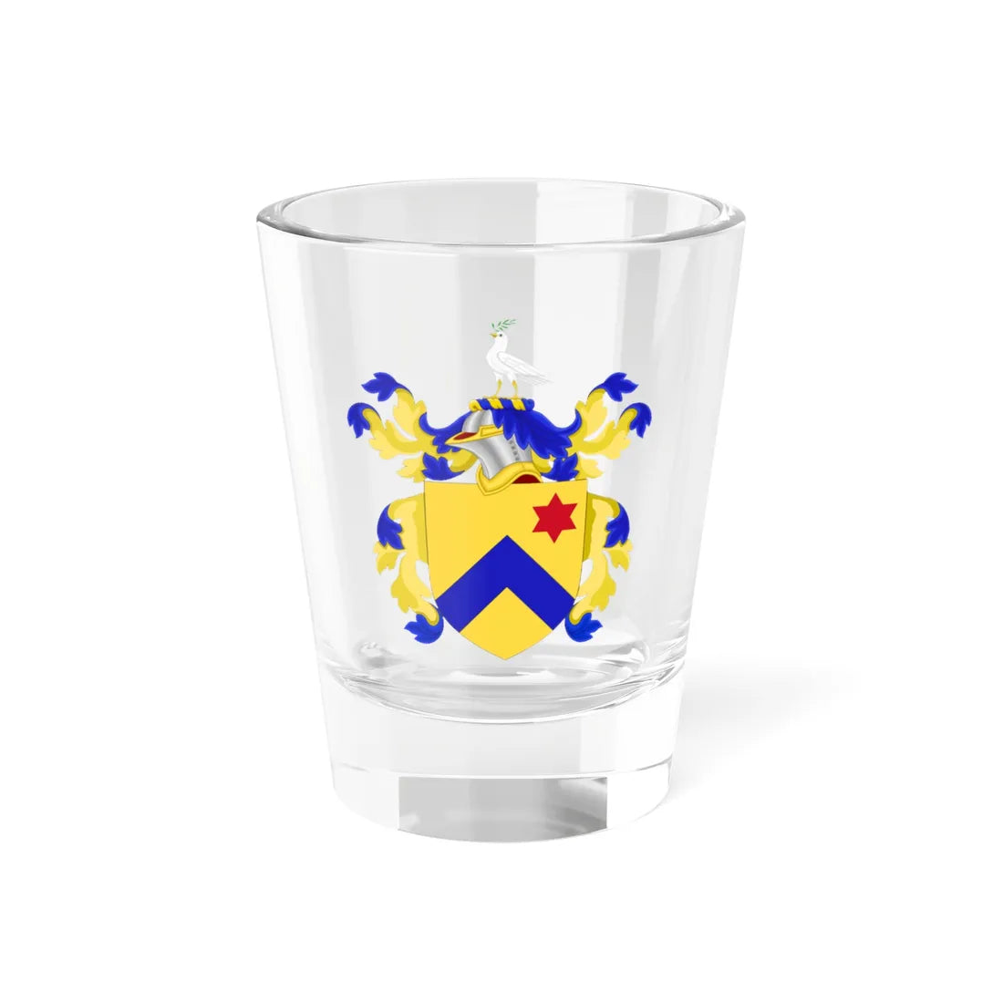 Coat of Arms of Thomas Mifflin (United States) (Coat of Arms) Shot Glass 1.5oz 1.5oz - Go Mug Yourself