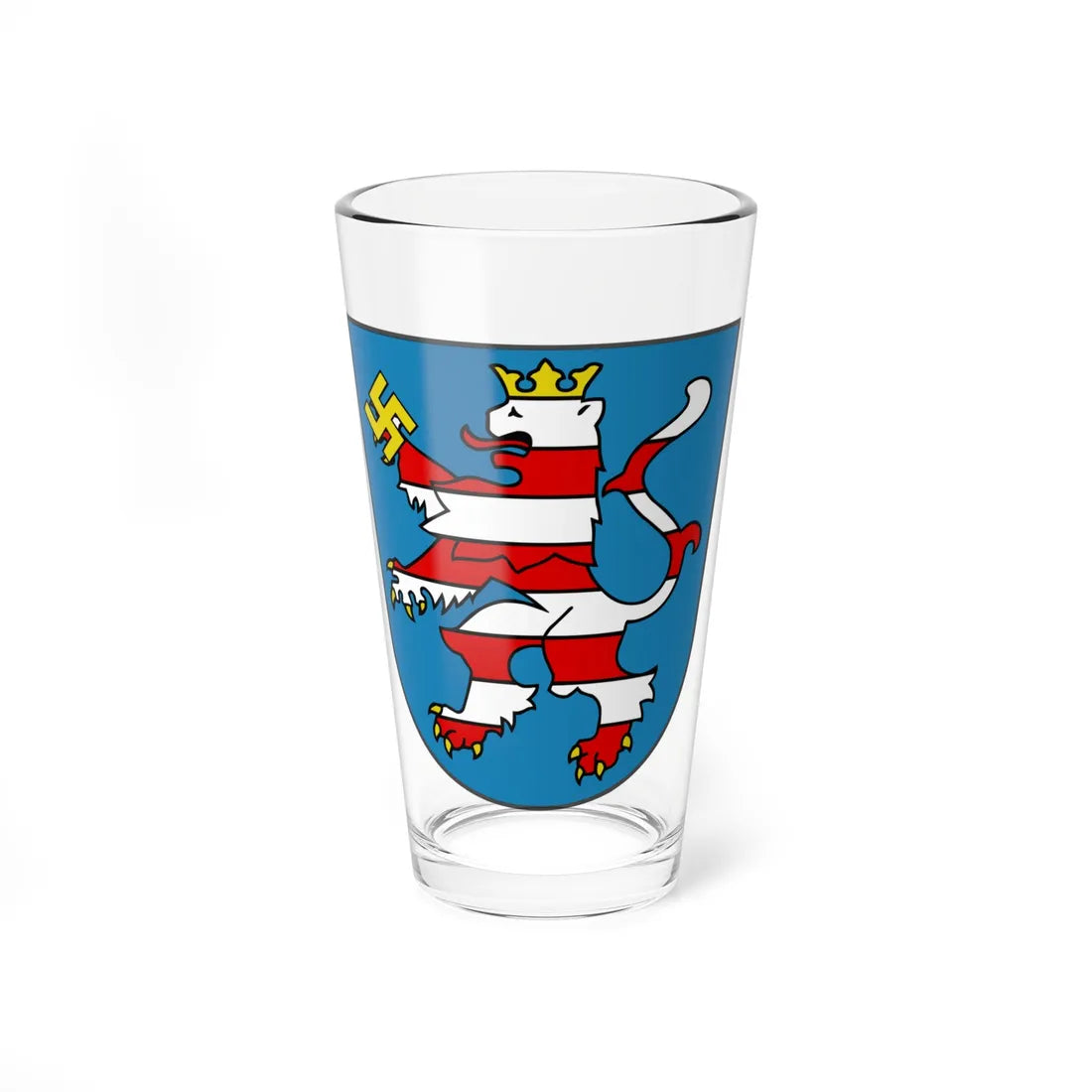 Coat of Arms of Thuringia 1933 (Germany) (Coat of Arms) Pint Glass 16oz 16oz - Go Mug Yourself