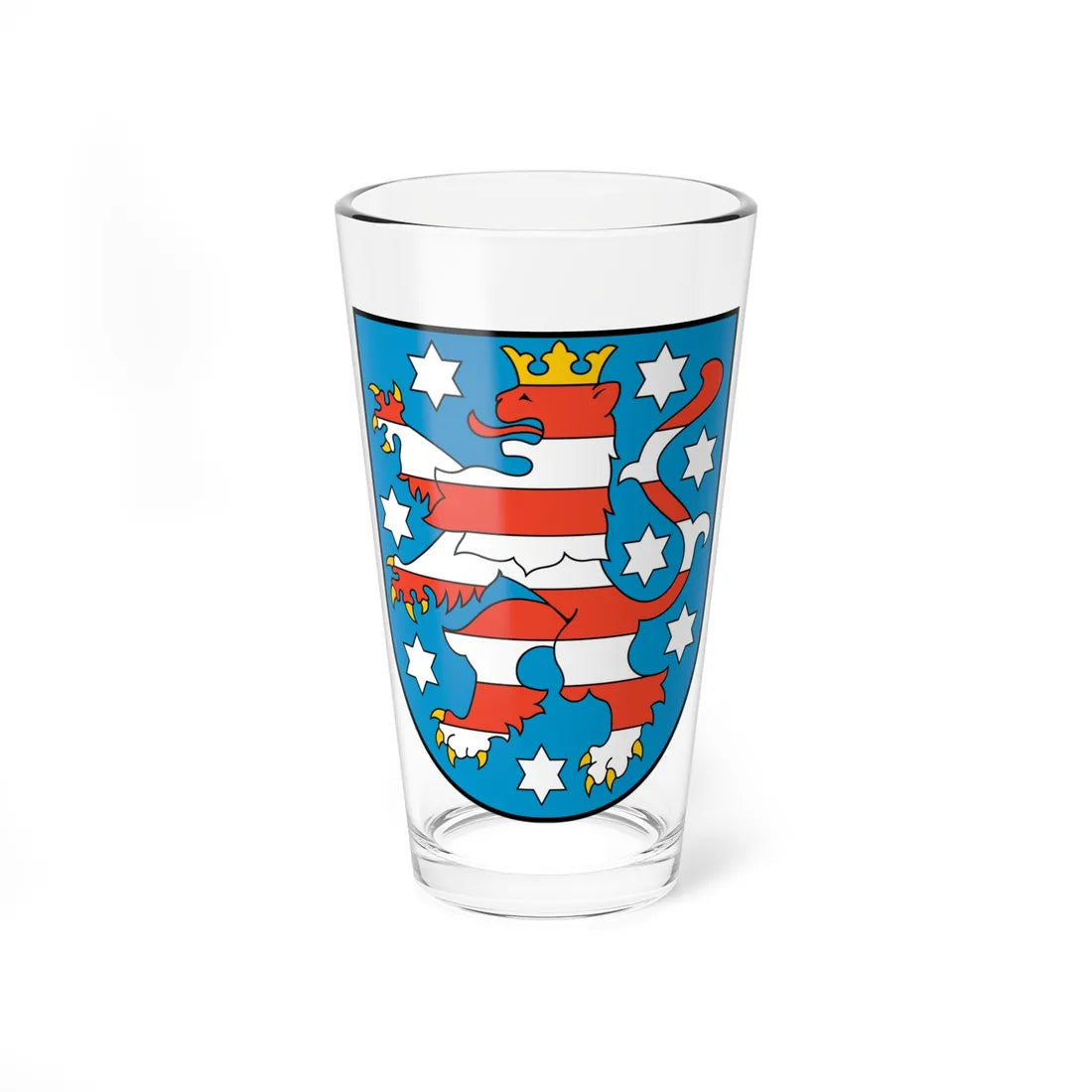 Coat of arms of Thuringia (Germany) (Coat of Arms) Pint Glass 16oz 16oz - Go Mug Yourself