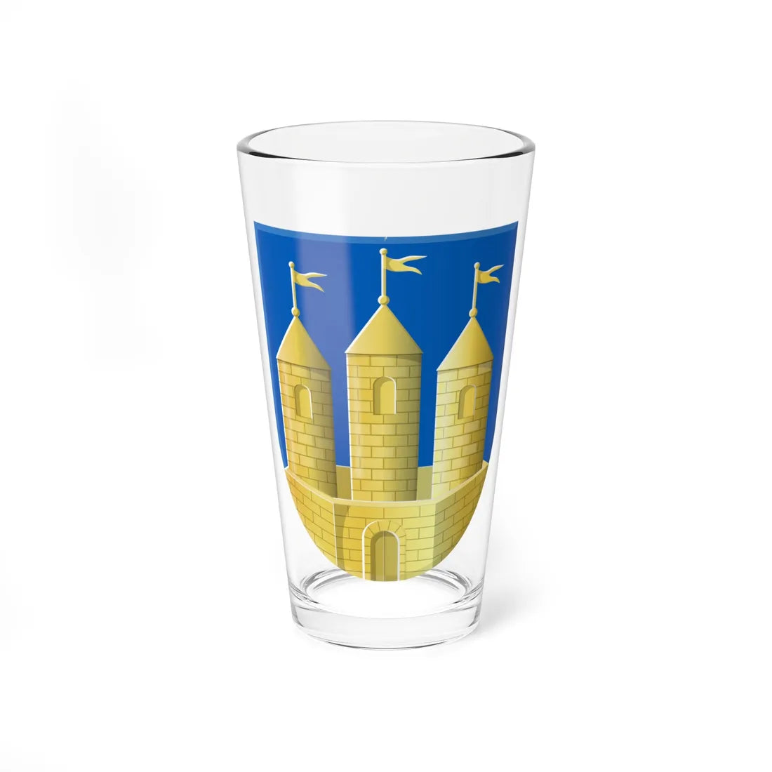Coat of arms of Tilburg (Netherlands) (Coat of Arms) Pint Glass 16oz 16oz - Go Mug Yourself