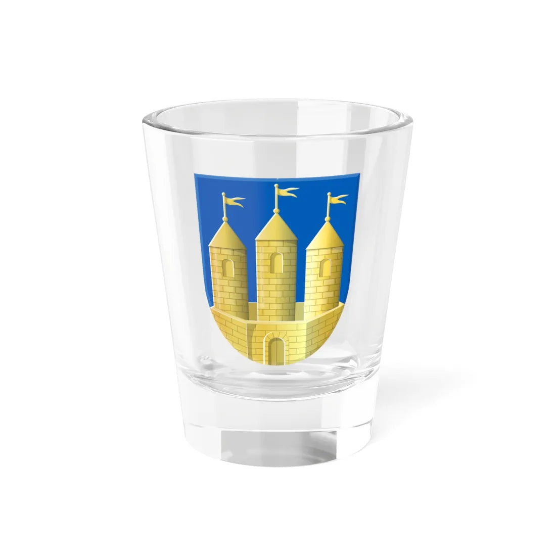 Coat of arms of Tilburg (Netherlands) (Coat of Arms) Shot Glass 1.5oz 1.5oz - Go Mug Yourself