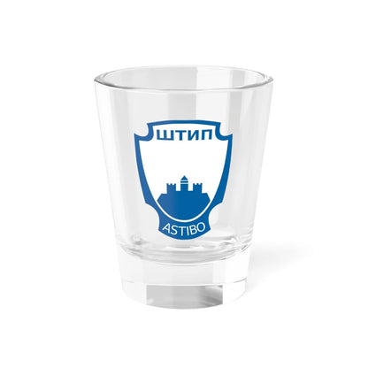 Coat of arms of Štip Municipality (North Macedonia) (Coat of Arms) Shot Glass 1.5oz 1.5oz - Go Mug Yourself