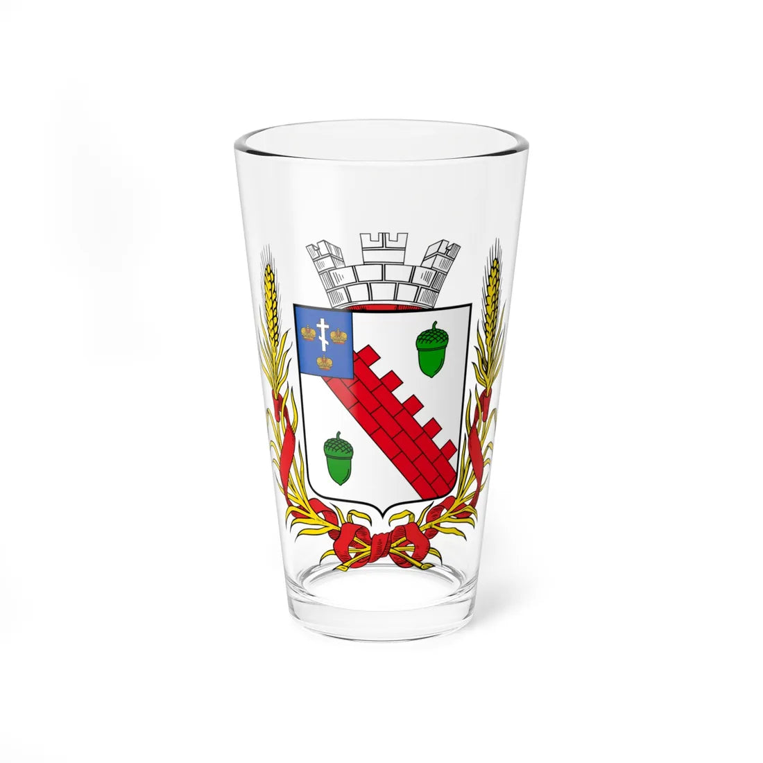 Coat of arms of Tiraspol 1868 (Russia) (Coat of Arms) Pint Glass 16oz 16oz - Go Mug Yourself