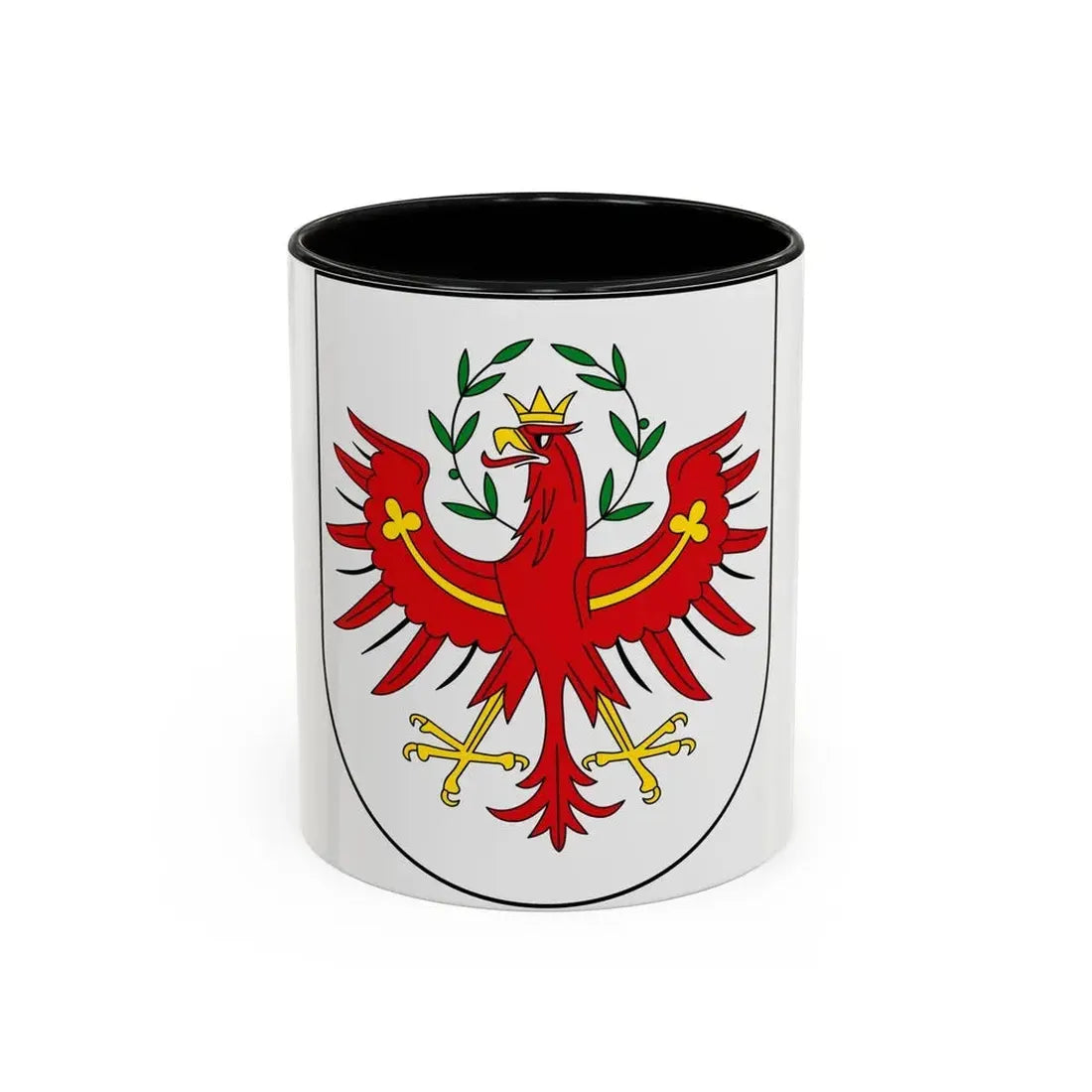 Coat of Arms of Tirol Austria - Accent Coffee Mug 11oz Black - Go Mug Yourself