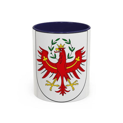 Coat of Arms of Tirol Austria - Accent Coffee Mug 11oz Navy - Go Mug Yourself