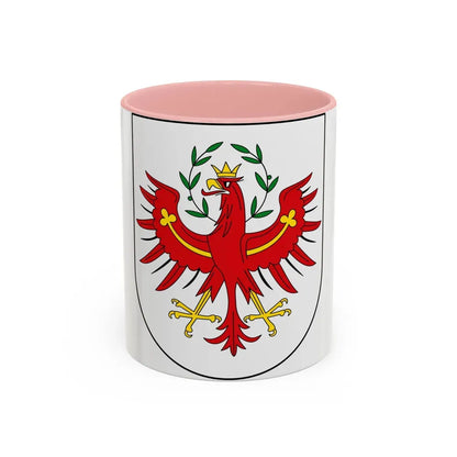 Coat of Arms of Tirol Austria - Accent Coffee Mug 11oz Pink - Go Mug Yourself