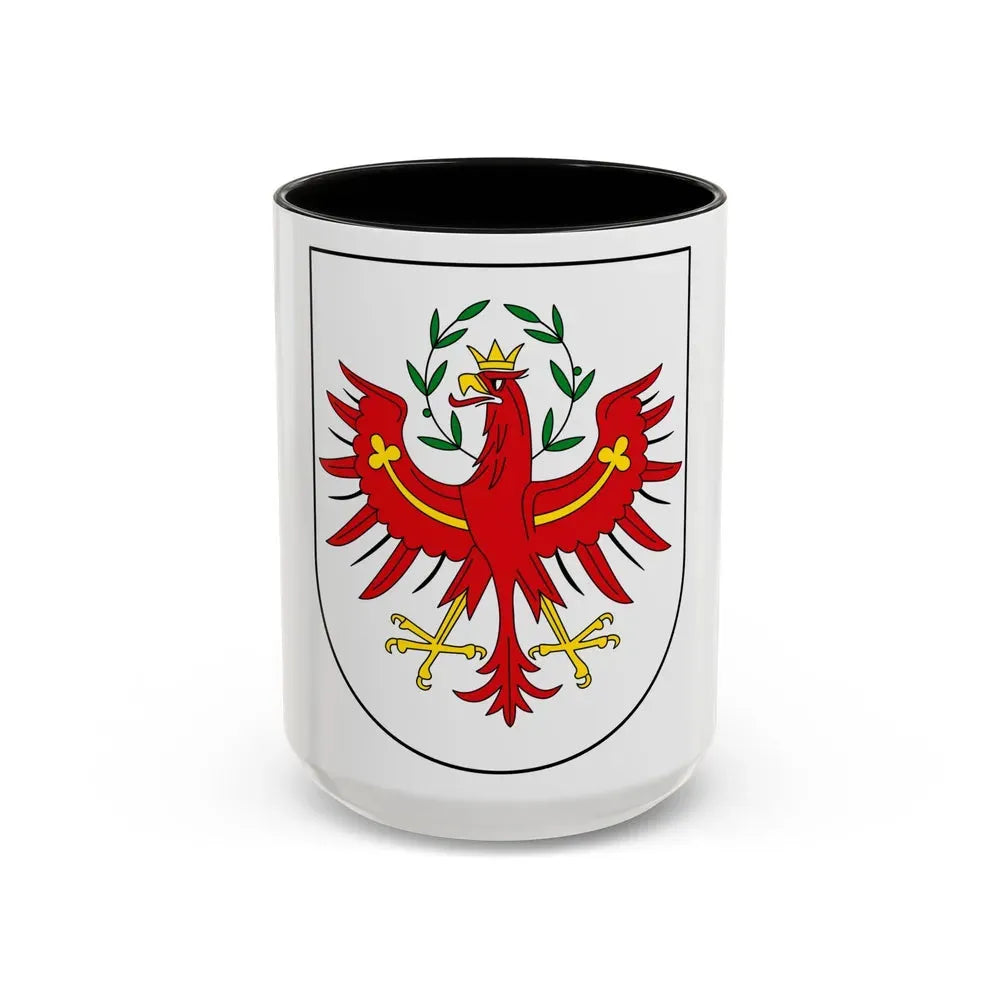 Coat of Arms of Tirol Austria - Accent Coffee Mug 15oz Black - Go Mug Yourself