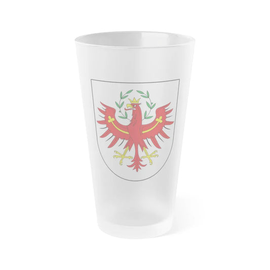 Coat of Arms of Tirol Austria - Frosted Pint Glass 16oz-Go Mug Yourself