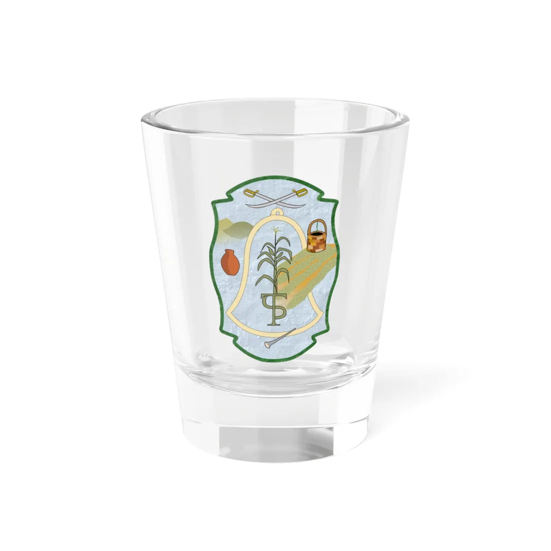 Coat of arms of Tlajomulco (Mexico) (Coat of Arms) Shot Glass 1.5oz 1.5oz - Go Mug Yourself