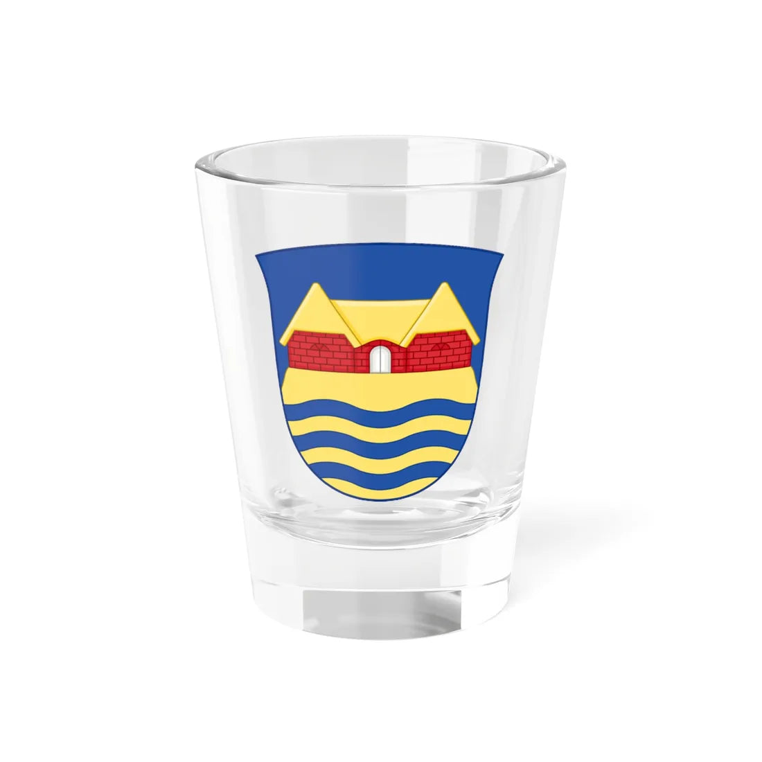 Coat of arms of Tønder County (Denmark) (Coat of Arms) Shot Glass 1.5oz 1.5oz - Go Mug Yourself