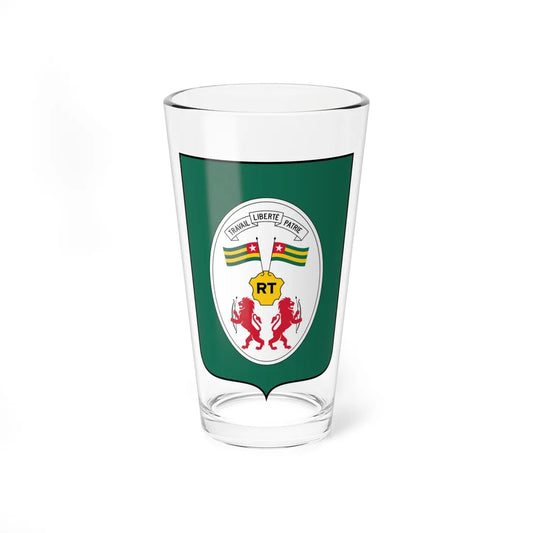 Coat of arms of Togo 1962-ca 1980 (Togo) (Coat of Arms) Pint Glass 16oz 16oz - Go Mug Yourself