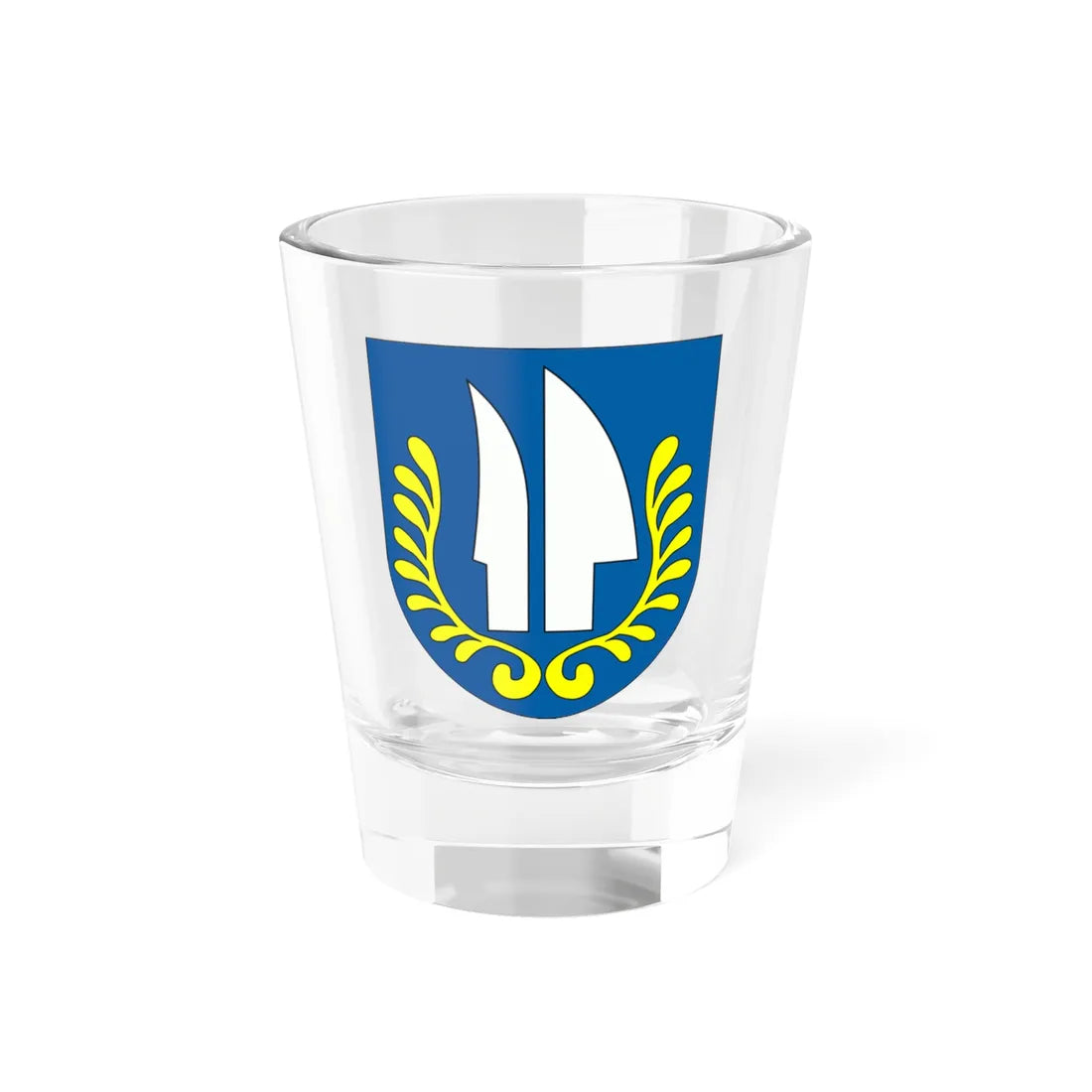 Coat of arms of Tomášovce Lučenec District (Slovakia) (Coat of Arms) Shot Glass 1.5oz 1.5oz - Go Mug Yourself