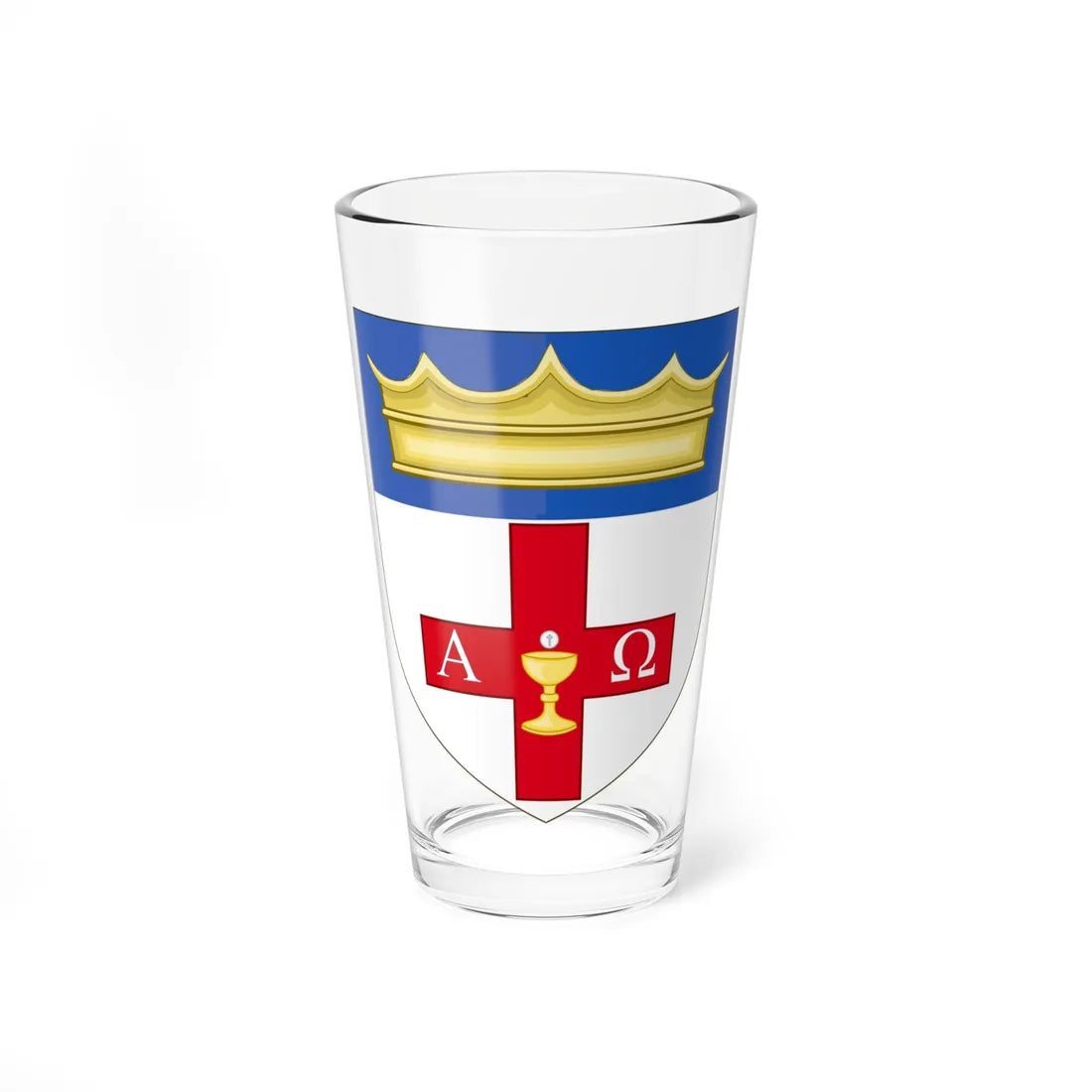 Coat of Arms of Traditional Anglican Church in Britain (United Kingdom) (Coat of Arms) Pint Glass 16oz 16oz - Go Mug Yourself