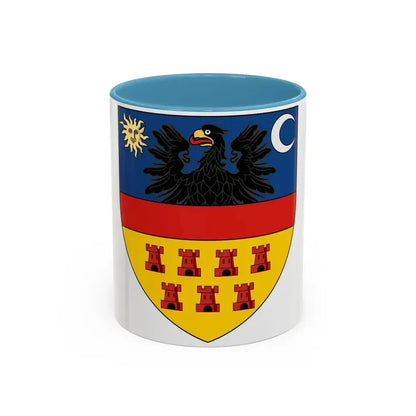 Coat of arms of Transylvania - Accent Coffee Mug 11oz Light Blue - Go Mug Yourself