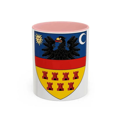 Coat of arms of Transylvania - Accent Coffee Mug 11oz Pink - Go Mug Yourself