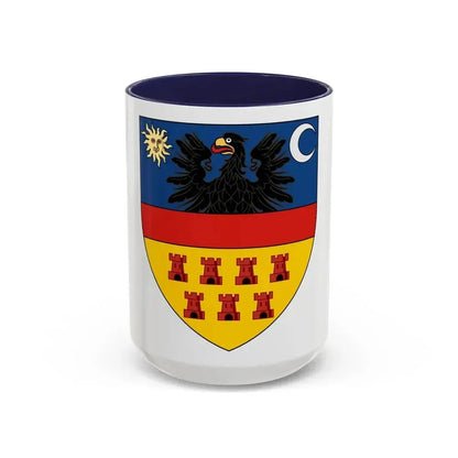 Coat of arms of Transylvania - Accent Coffee Mug 15oz Navy - Go Mug Yourself
