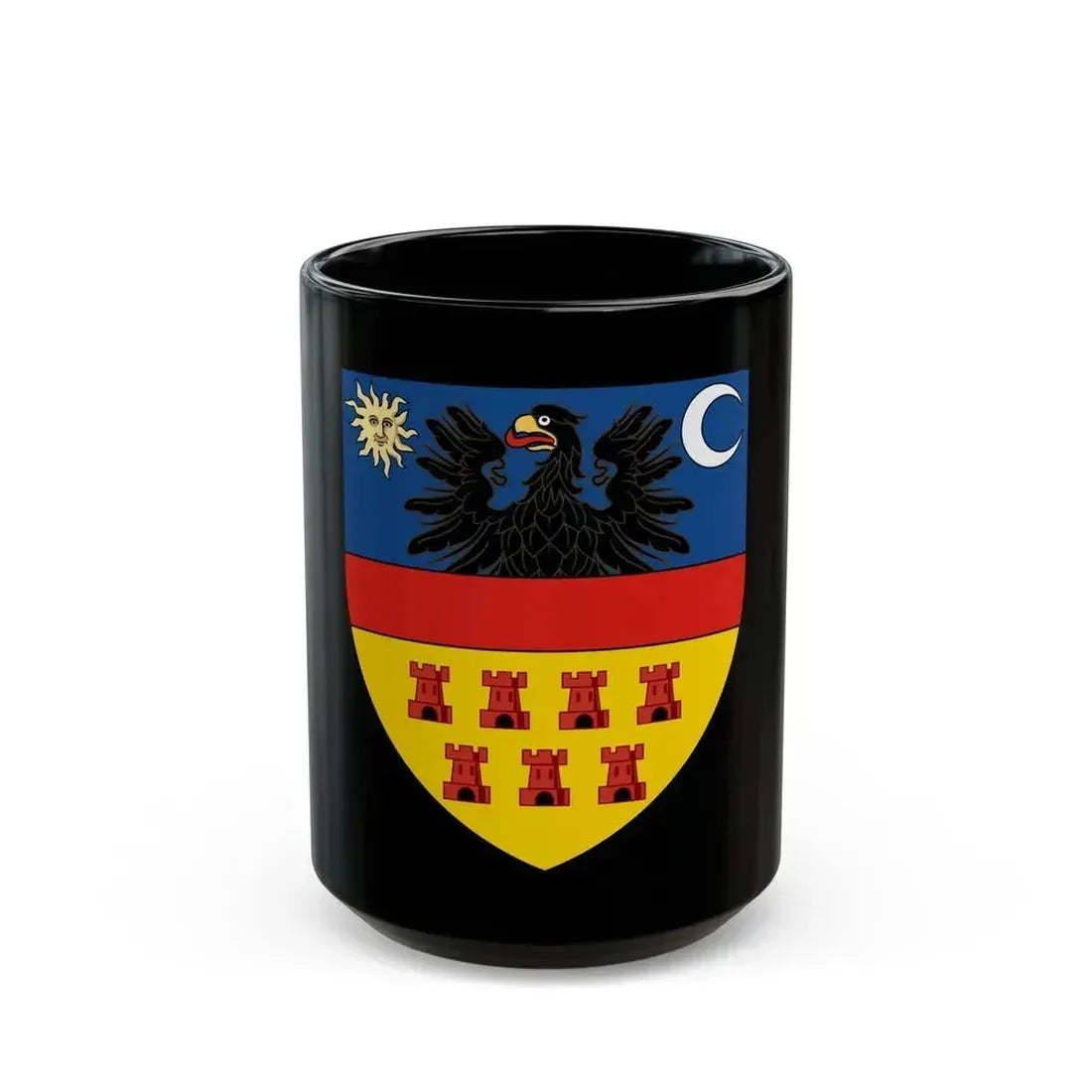 Coat of arms of Transylvania - Black Coffee Mug 15oz - Go Mug Yourself