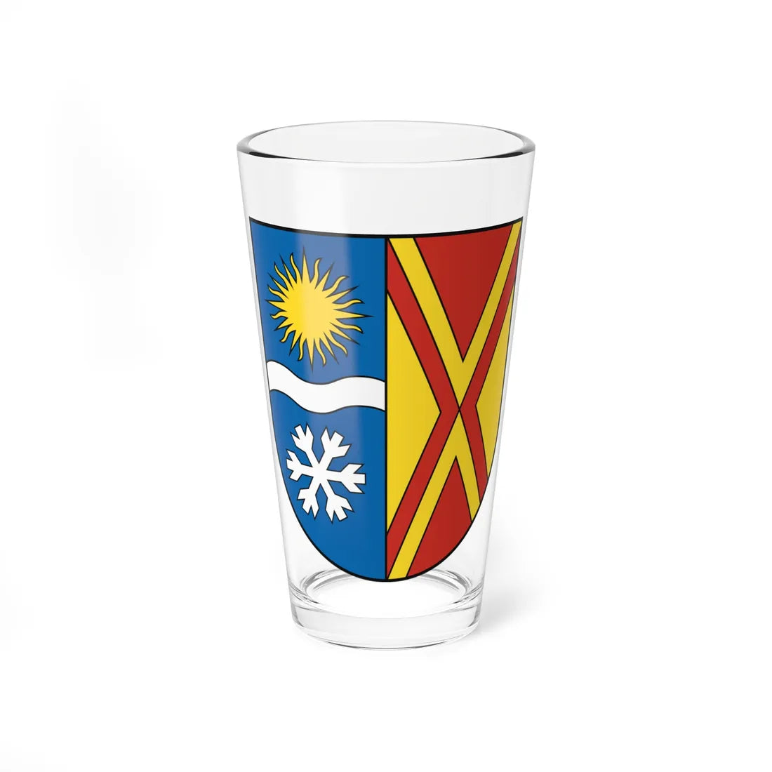 Coat of Arms of Štrbské Pleso (Slovakia) (Coat of Arms) Pint Glass 16oz 16oz - Go Mug Yourself