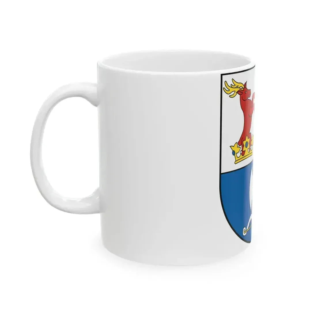 Coat Of Arms Of Trencin Region (Slovakia) White Coffee Mug - Go Mug Yourself