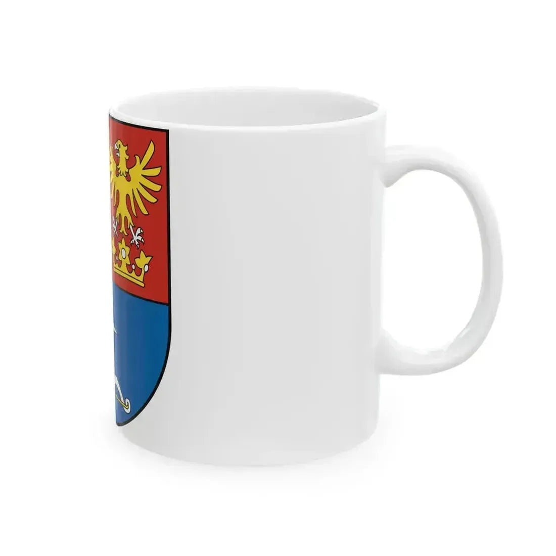 Coat Of Arms Of Trencin Region (Slovakia) White Coffee Mug - Go Mug Yourself