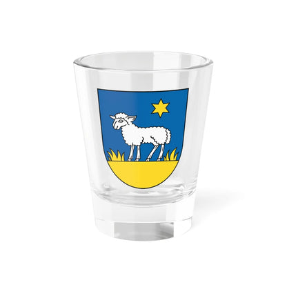 Coat of Arms of Trenčianske Teplice (Slovakia) (Coat of Arms) Shot Glass 1.5oz 1.5oz - Go Mug Yourself