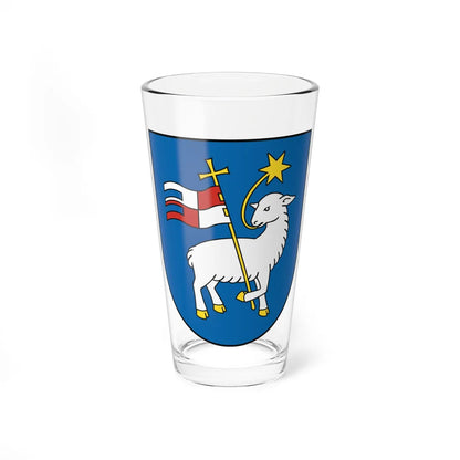 Coat of Arms of Trenčín (Slovakia) (Coat of Arms) Pint Glass 16oz 16oz - Go Mug Yourself