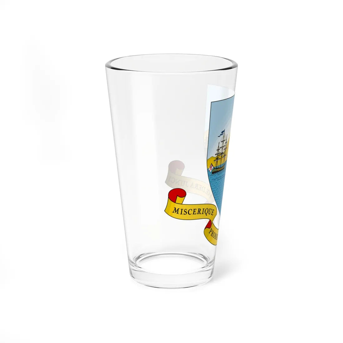 Coat of arms of Trinidad and Tobago 1958-1962 (Trinidad and Tobago) (Coat of Arms) Pint Glass 16oz - Go Mug Yourself