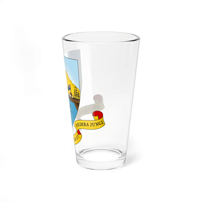 Coat of arms of Trinidad and Tobago 1958-1962 (Trinidad and Tobago) (Coat of Arms) Pint Glass 16oz - Go Mug Yourself