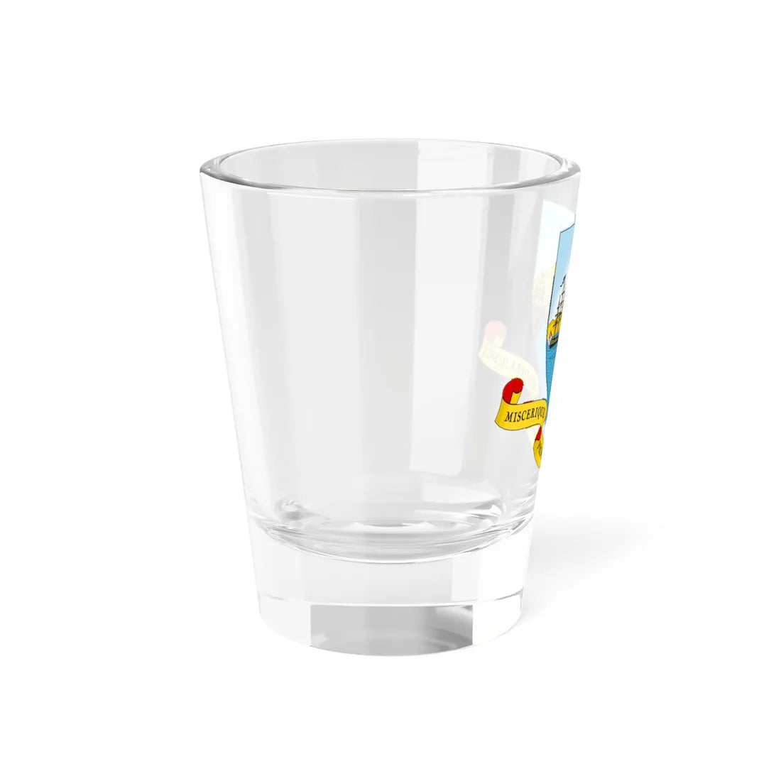 Coat of arms of Trinidad and Tobago 1958-1962 (Trinidad and Tobago) (Coat of Arms) Shot Glass 1.5oz - Go Mug Yourself
