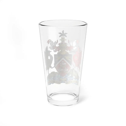 Coat of arms of Trinidad and Tobago 1962-2025 (Trinidad and Tobago) (Coat of Arms) Pint Glass 16oz - Go Mug Yourself