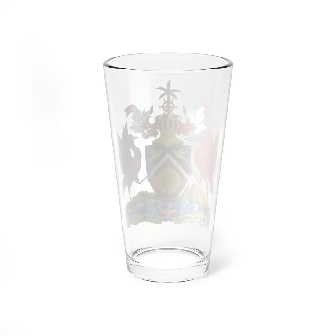 Coat of arms of Trinidad and Tobago 2025 (Trinidad and Tobago) (Coat of Arms) Pint Glass 16oz - Go Mug Yourself