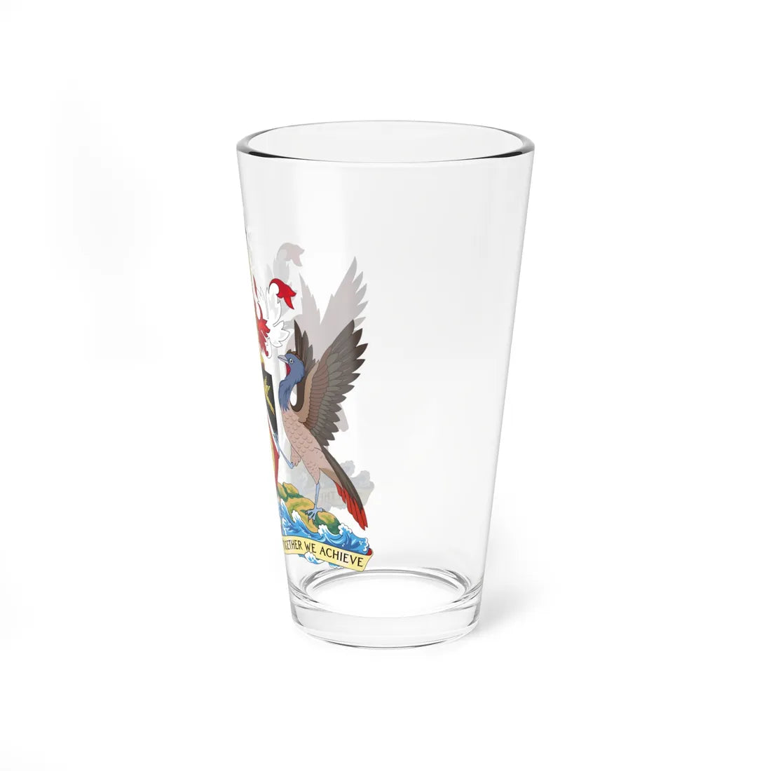 Coat of arms of Trinidad and Tobago 2025 (Trinidad and Tobago) (Coat of Arms) Pint Glass 16oz - Go Mug Yourself