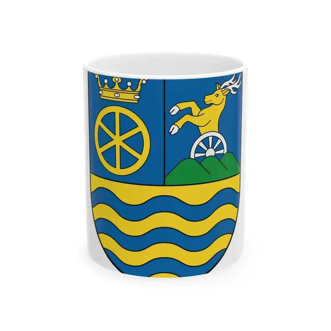 Coat Of Arms Of Trnava Region (Slovakia) White Coffee Mug 11oz - Go Mug Yourself