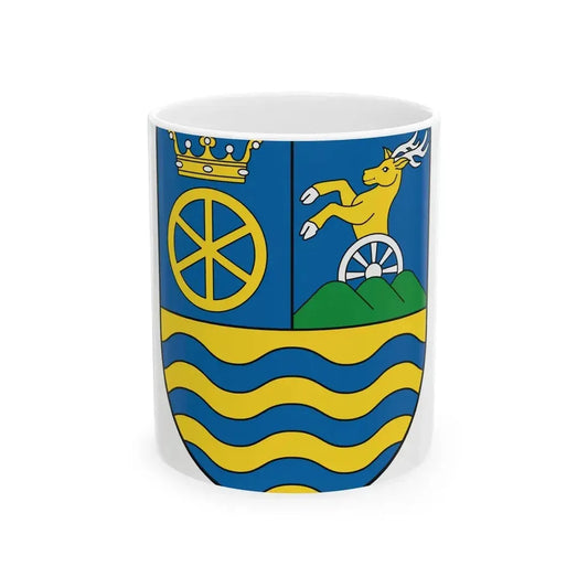 Coat Of Arms Of Trnava Region (Slovakia) White Coffee Mug 11oz - Go Mug Yourself