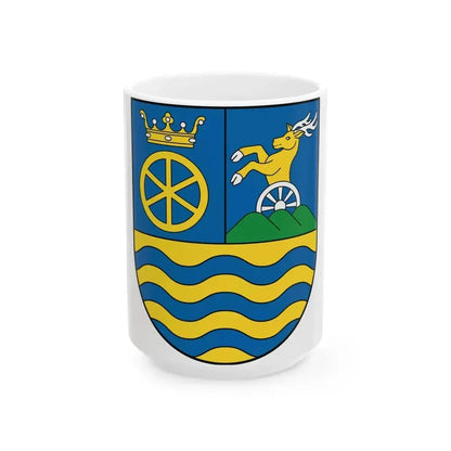 Coat Of Arms Of Trnava Region (Slovakia) White Coffee Mug 15oz - Go Mug Yourself
