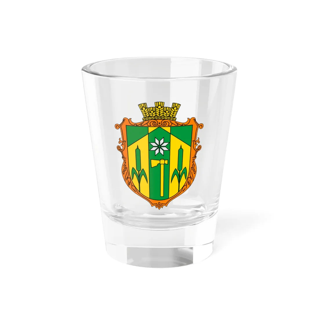 Coat of Arms of Trostianets (Ukraine) (Coat of Arms) Shot Glass 1.5oz 1.5oz - Go Mug Yourself