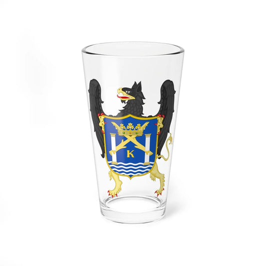 Coat of Arms of Trujillo of New Castille modern design (Peru) (Coat of Arms) Pint Glass 16oz 16oz - Go Mug Yourself