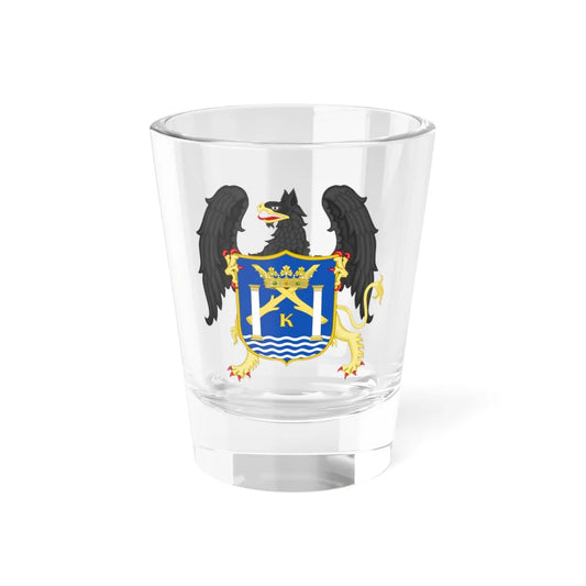 Coat of Arms of Trujillo of New Castille (Peru) (Coat of Arms) Shot Glass 1.5oz 1.5oz - Go Mug Yourself