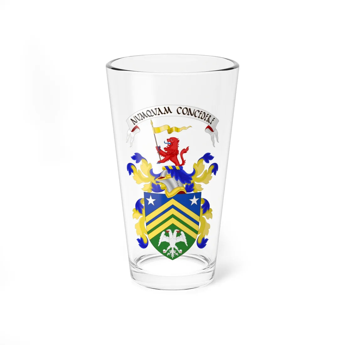 Coat of Arms of Trump International Golf Club (United States) (Coat of Arms) Pint Glass 16oz 16oz - Go Mug Yourself