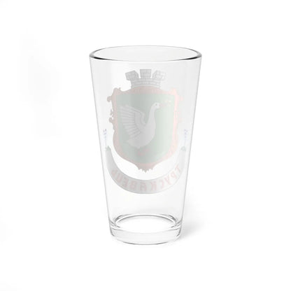 Coat of Arms of Truskavets (Ukraine) (Coat of Arms) Pint Glass 16oz - Go Mug Yourself