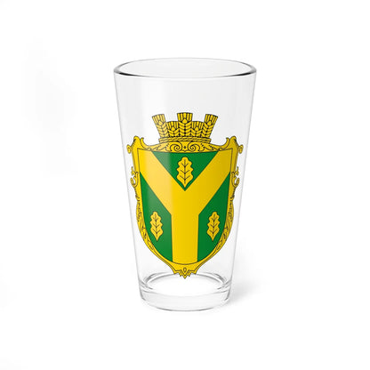 Coat of arms of Trylisy Kirovohrad Oblast (Ukraine) (Coat of Arms) Pint Glass 16oz 16oz - Go Mug Yourself