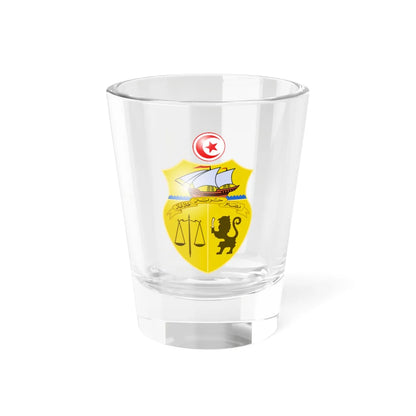 Coat of arms of Tunisia 3d (Tunisia) (Coat of Arms) Shot Glass 1.5oz 1.5oz - Go Mug Yourself