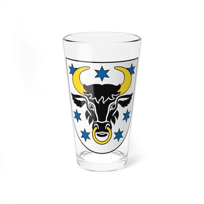 Coat of Arms of Turany (Slovakia) (Coat of Arms) Pint Glass 16oz 16oz - Go Mug Yourself