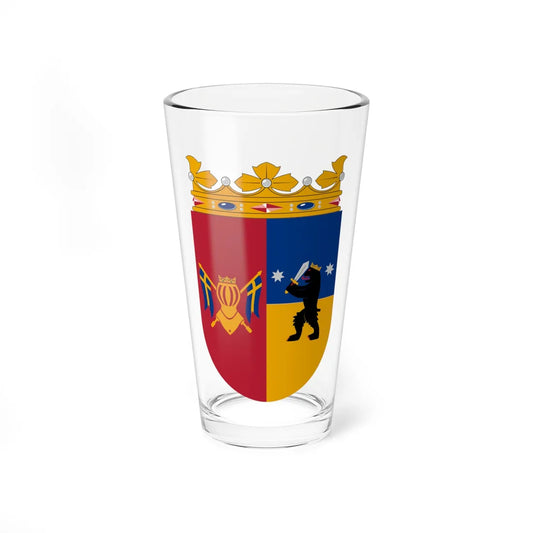 Coat of Arms of Turku and Pori Province (Finland) (Coat of Arms) Pint Glass 16oz 16oz - Go Mug Yourself