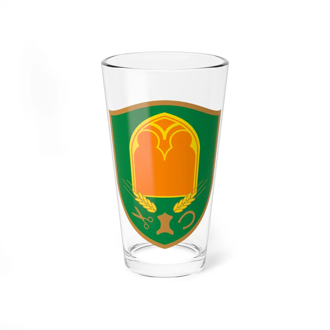 Coat of arms of Turnišče (Slovenia) (Coat of Arms) Pint Glass 16oz 16oz - Go Mug Yourself