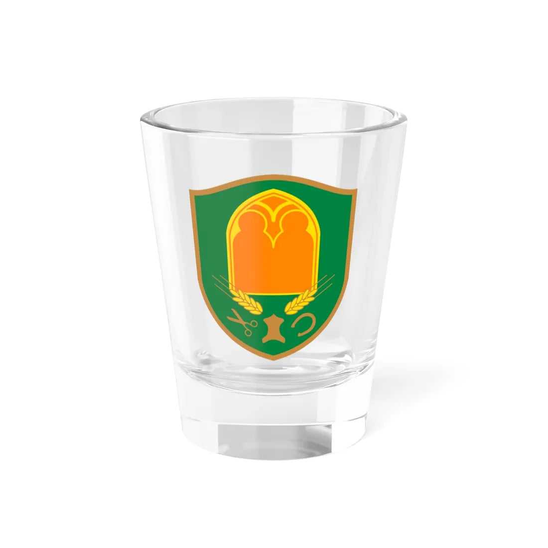 Coat of arms of Turnišče (Slovenia) (Coat of Arms) Shot Glass 1.5oz 1.5oz - Go Mug Yourself