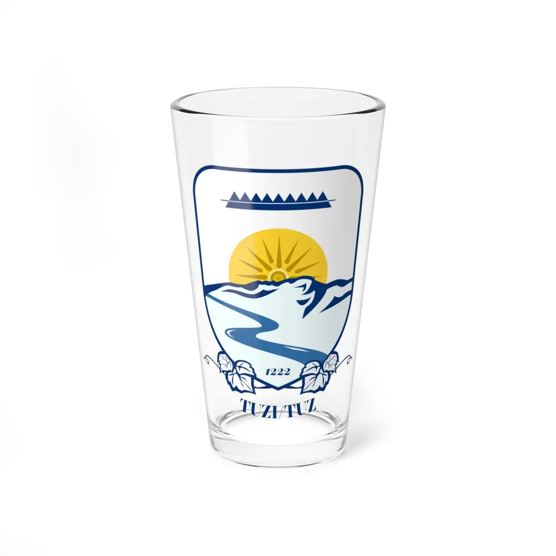 Coat of arms of Tuzi (Montenegro) (Coat of Arms) Pint Glass 16oz 16oz - Go Mug Yourself