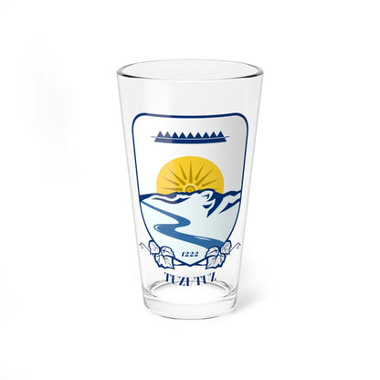 Coat of arms of Tuzi (Montenegro) (Coat of Arms) Pint Glass 16oz 16oz - Go Mug Yourself