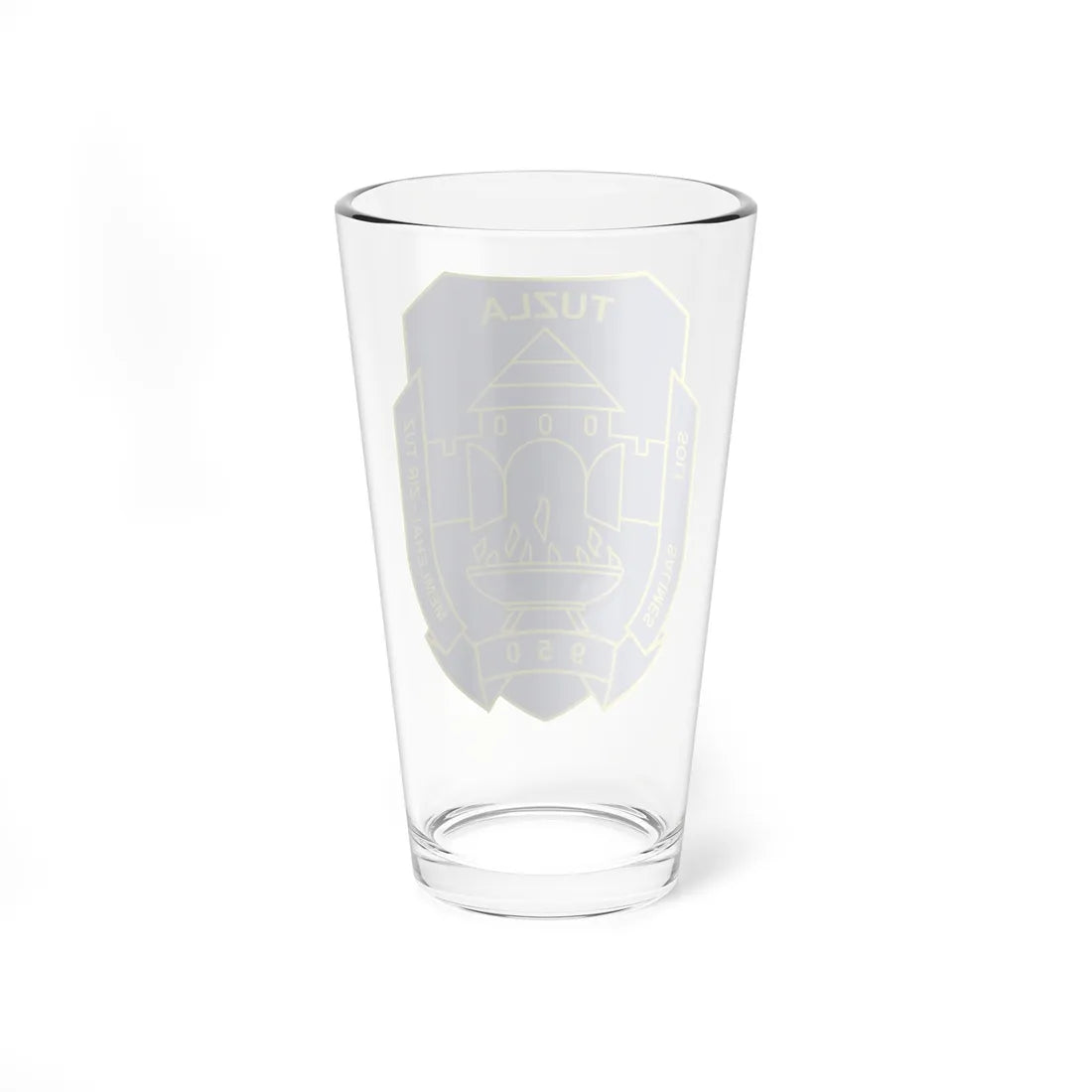 Coat of arms of Tuzla (Bosnia and Herzegovina) (Coat of Arms) Pint Glass 16oz - Go Mug Yourself